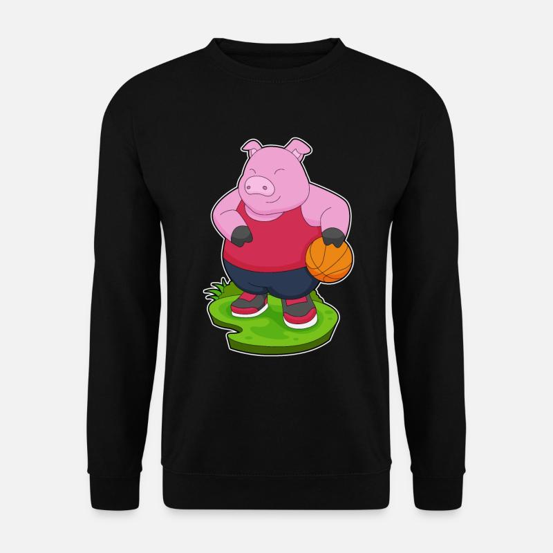 Cochon Basketteur Basketteur - Sweat-shirt Unisexe - noir