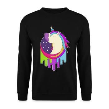 Étoiles Licorne - Sweat-shirt Unisexe - noir - Devant - Alina (178cm) & Michal (187cm)