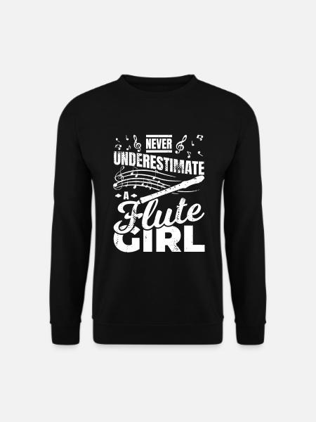 Kleine Flötistin - Unisex Pullover - Schwarz