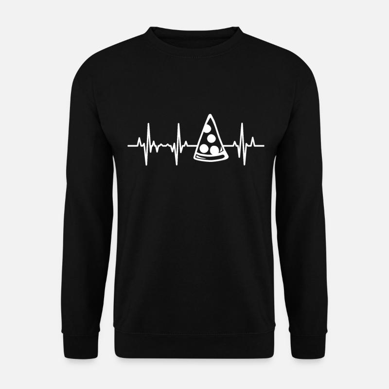Pizza Herzschlag - Unisex Pullover - Schwarz