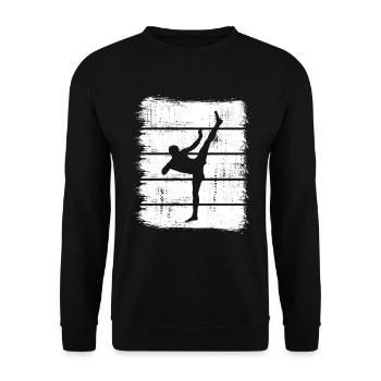 Kickboxer - Unisex Sweatshirt - black - Front - Alina (178cm) & Michal (187cm)