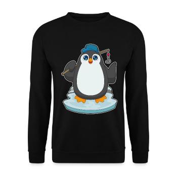 Canne à pêche Penguin Angler Canne à pêche - Sweat-shirt Unisexe - noir - Devant - Alina (178cm) & Michal (187cm)