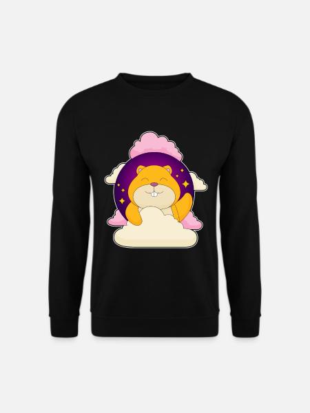 Nuages de hamster - Sweat-shirt Unisexe - noir
