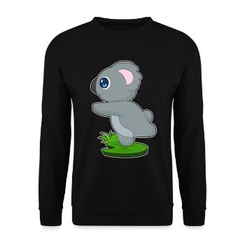 Koala Yoga Fitness Gymnastik - Unisex Pullover - Schwarz - Vorne - Alina (178cm) & Michal (187cm)