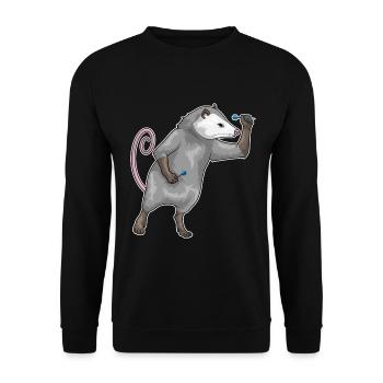 Beutelratte Dart Dartpfeil - Unisex Pullover - Schwarz - Vorne - Alina (178cm) & Michal (187cm)