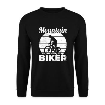 Drôle de vététiste - Sweat-shirt Unisexe - noir - Devant - Alina (178cm) & Michal (187cm)