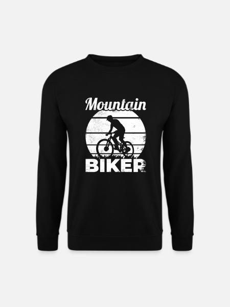 Funny mountain biker - Unisex Sweatshirt - black