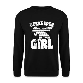 Apiculteur - Sweat-shirt Unisexe - noir - Devant - Alina (178cm) & Michal (187cm)