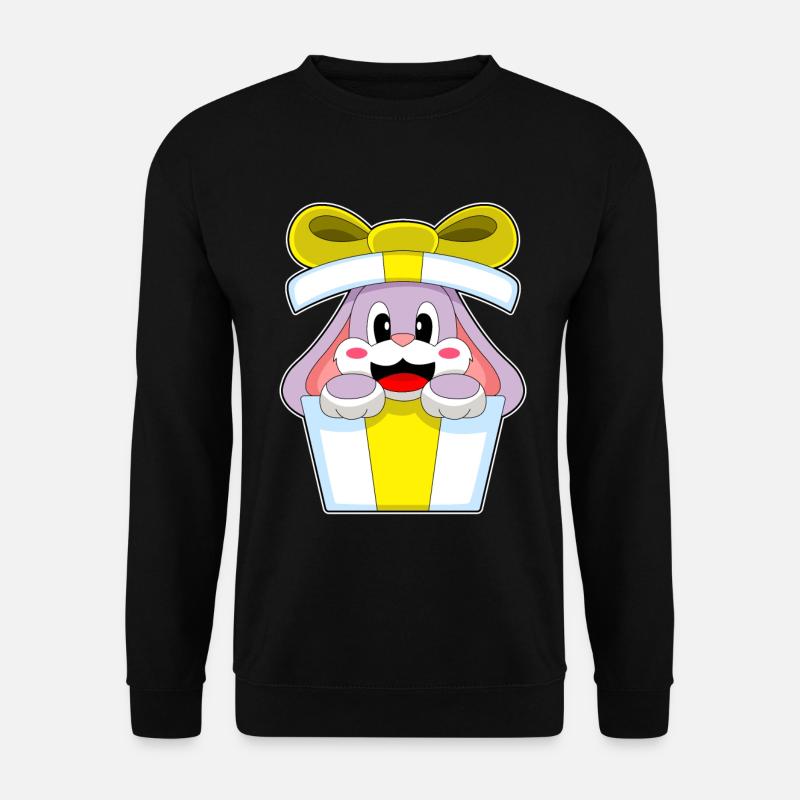 Bunny Christmas Package - Unisex Sweatshirt - black