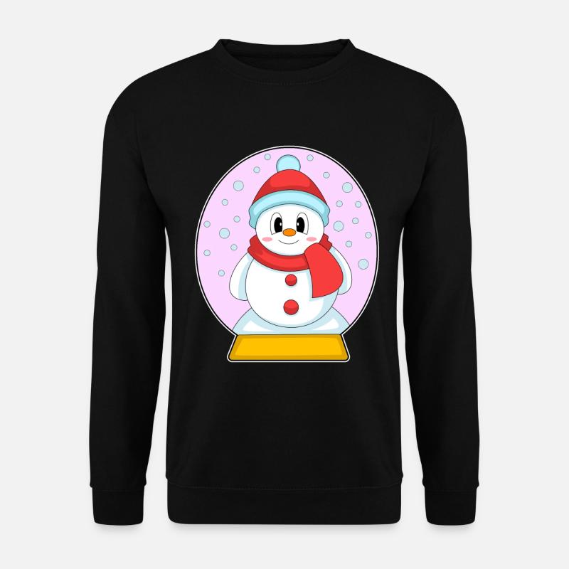 Schneemann Weihnachten Winterzeit - Unisex Pullover - Schwarz