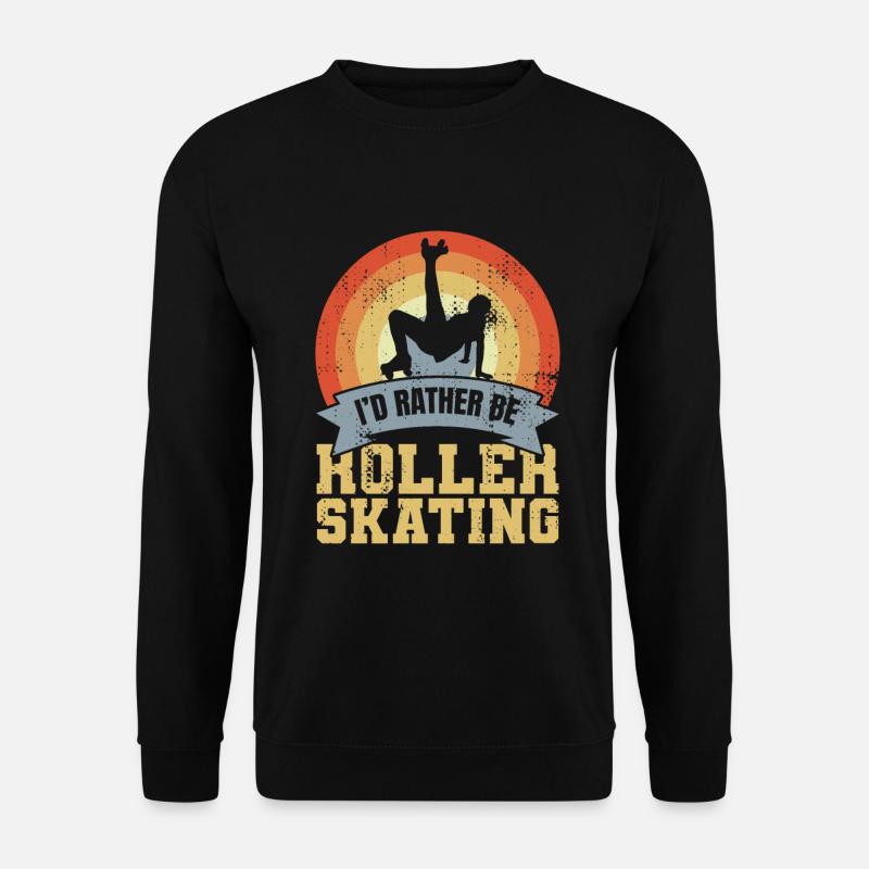 Roller skating love - Unisex Sweatshirt - black