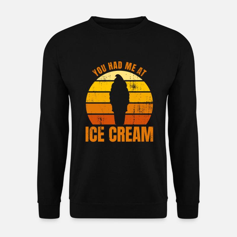 Eiscreme Liebhaber - Unisex Pullover - Schwarz
