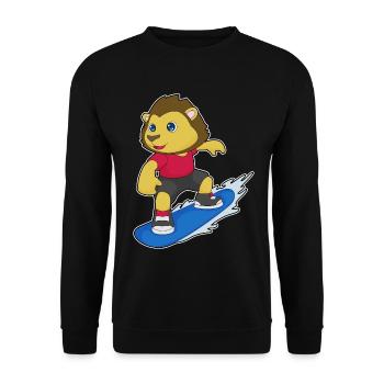 Löwe Snowboarder Snowboard - Sweat-shirt Unisexe - noir - Devant - Alina (178cm) & Michal (187cm)
