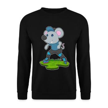 Patinage en ligne Souris Patins en ligne - Sweat-shirt Unisexe - noir - Devant - Alina (178cm) & Michal (187cm)