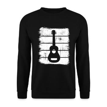Ukulele Drawing - Unisex Sweatshirt - black - Front - Alina (178cm) & Michal (187cm)