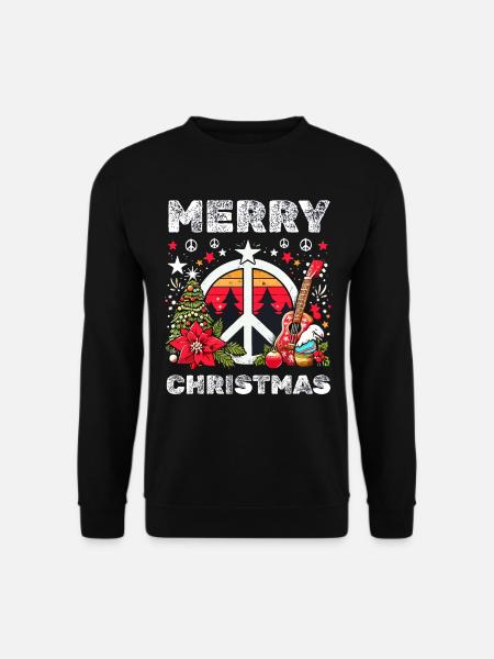 Merry Christmas Peace - Unisex Sweatshirt - black