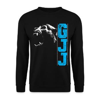 Guerilla Jiu Jitsu Gorilla Head BJJ Geschenk - Unisex Pullover - Schwarz - Vorne - Alina (178cm) & Michal (187cm)