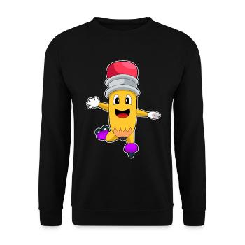 Patins en ligne crayons Patins en ligne - Sweat-shirt Unisexe - noir - Devant - Alina (178cm) & Michal (187cm)