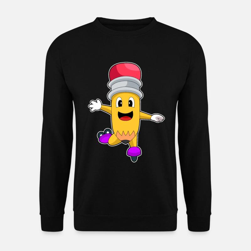 Bleistift Inline skating Inline skates - Unisex Pullover - Schwarz