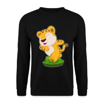 Cheetah Jogger Jogging Sport - Sweat-shirt Unisexe - noir - Devant - Alina (178cm) & Michal (187cm)