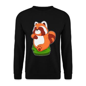 Panda roux Jogger Jogging Sport - Sweat-shirt Unisexe - noir - Devant - Alina (178cm) & Michal (187cm)