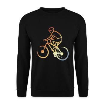 Vététistes vintage - Sweat-shirt Unisexe - noir - Devant - Alina (178cm) & Michal (187cm)