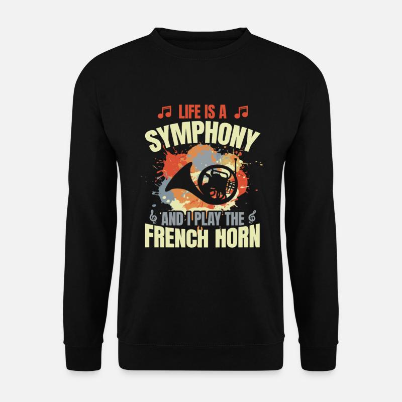 Waldhornist Motivation - Unisex Pullover - Schwarz