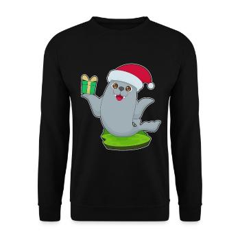 Paquet de Noël scellé - Sweat-shirt Unisexe - noir - Devant - Alina (178cm) & Michal (187cm)