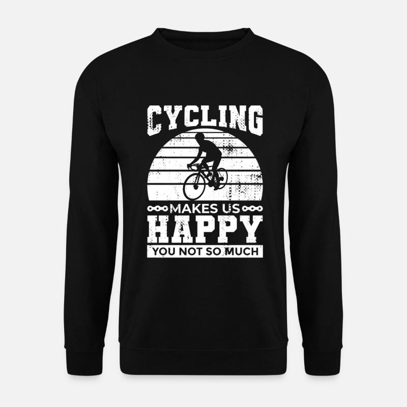 Radfahrer Witz - Unisex Pullover - Schwarz