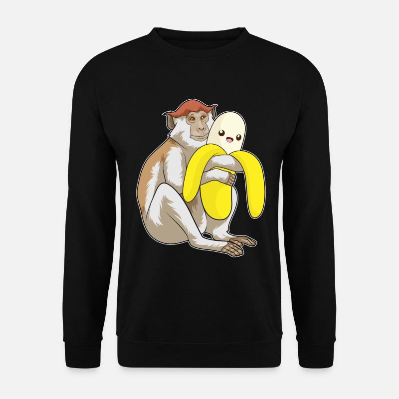 Singe Peluche - Sweat-shirt Unisexe - noir