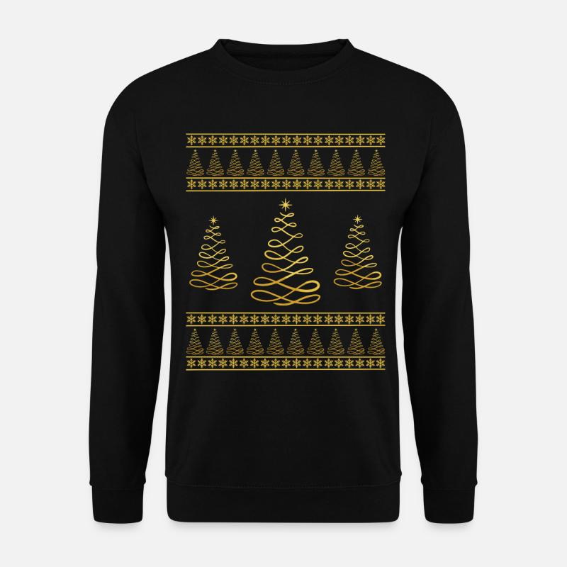 Christmas Tree Snowflake Christmas Atmosphere - Unisex Sweatshirt - black