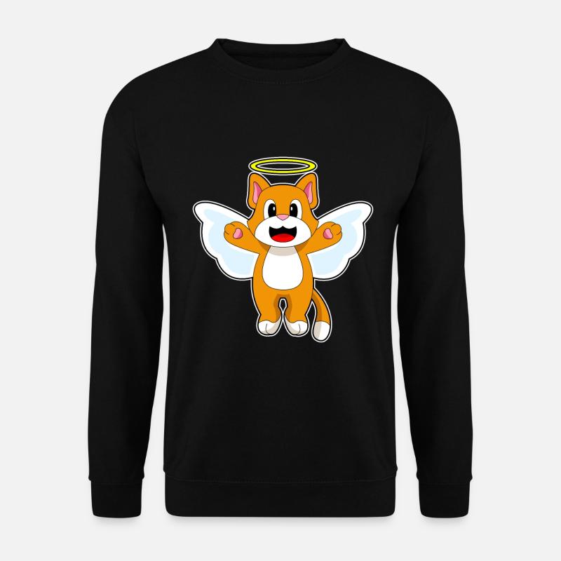 Chat Ange Ailes D’ange - Sweat-shirt Unisexe - noir