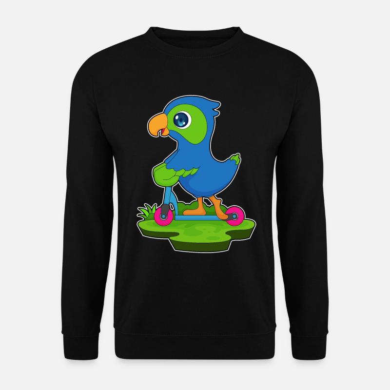 Parrot Scooter - Unisex Sweatshirt - black