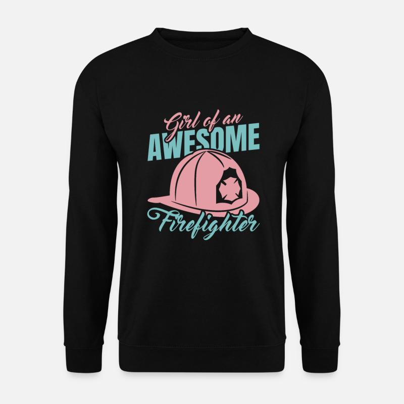 Fille d’un grand pompier - Sweat-shirt Unisexe - noir