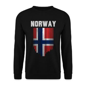 Drapeau norvégien, fierté norvégienne - Sweat-shirt Unisexe - noir - Devant - Alina (178cm) & Michal (187cm)