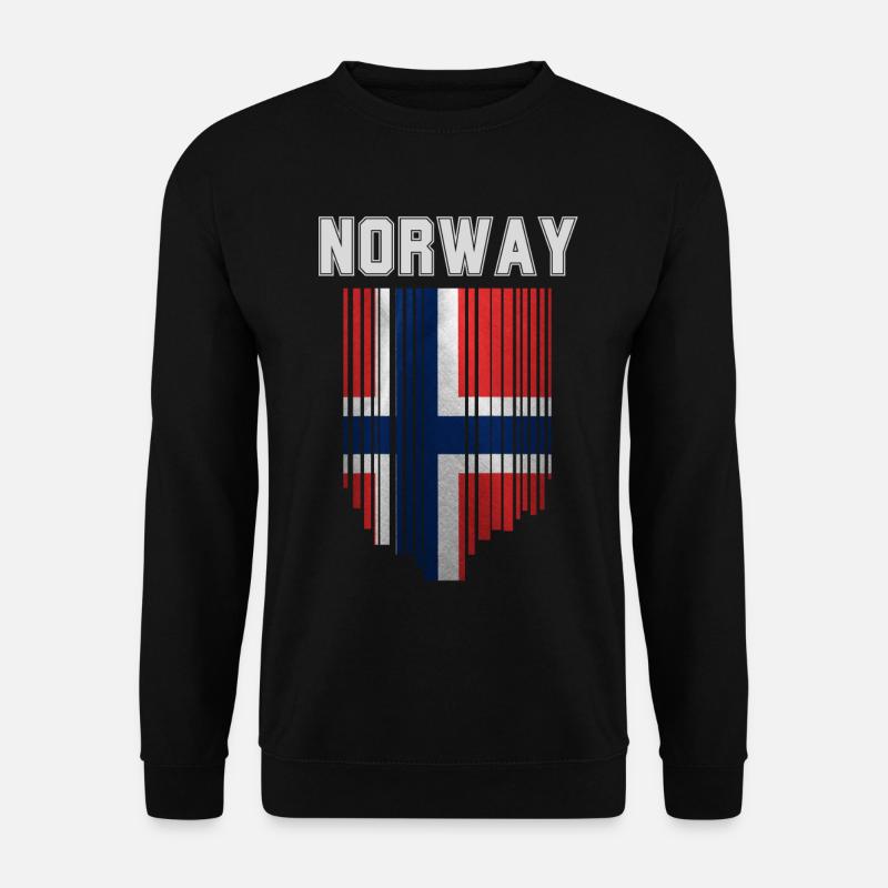 Norwegian flag, Norwegian pride - Unisex Sweatshirt - black