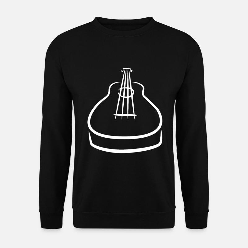 Ukulele Drawing - Unisex Sweatshirt - black