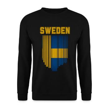 Drapeau de la Suède, fierté suédoise - Sweat-shirt Unisexe - noir - Devant - Alina (178cm) & Michal (187cm)