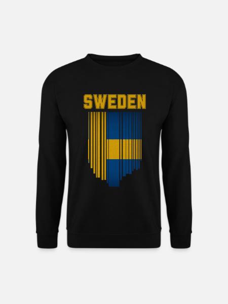 Flag of Sweden, Swedish pride - Unisex Sweatshirt - black