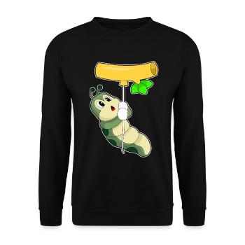 Caterpillar Balloon - Unisex Sweatshirt - black - Front - Alina (178cm) & Michal (187cm)