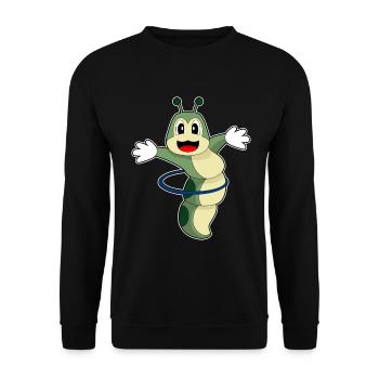 Caterpillar Fitness Hoop Workout Gymnastics - Unisex Sweatshirt - black - Front - Alina (178cm) & Michal (187cm)