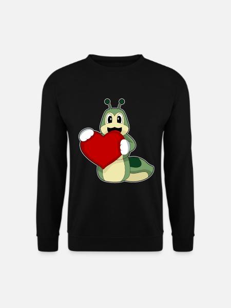 Cœur de chenille - Sweat-shirt Unisexe - noir