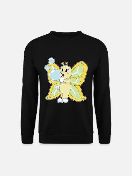 Butterfly Soap Bubbles - Unisex Sweatshirt - black