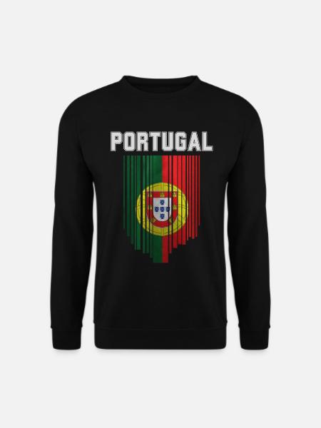 Drapeau du Portugal, fierté portugaise - Sweat-shirt Unisexe - noir