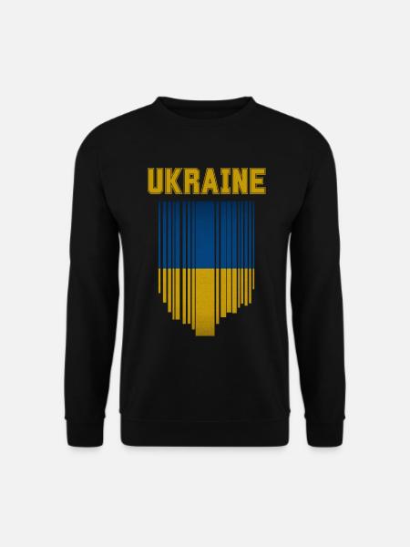 Ukrainian flag, Ukrainian pride - Unisex Sweatshirt - black