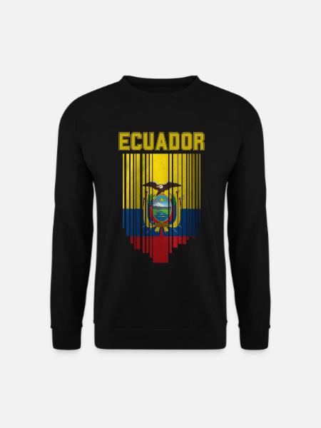 Drapeau de l’Équateur, fierté équatorienne - Sweat-shirt Unisexe - noir