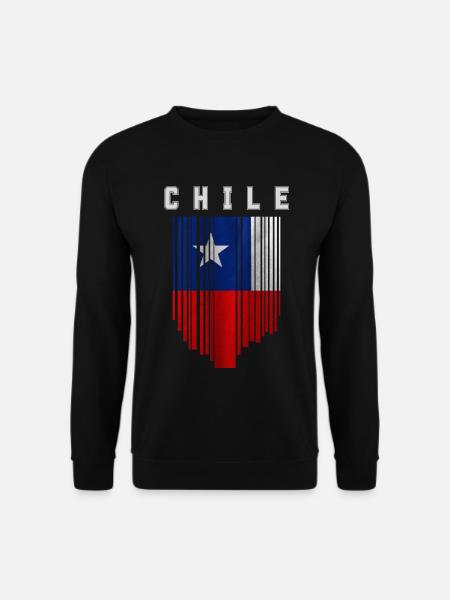 Flagge von Chile - Unisex Pullover - Schwarz