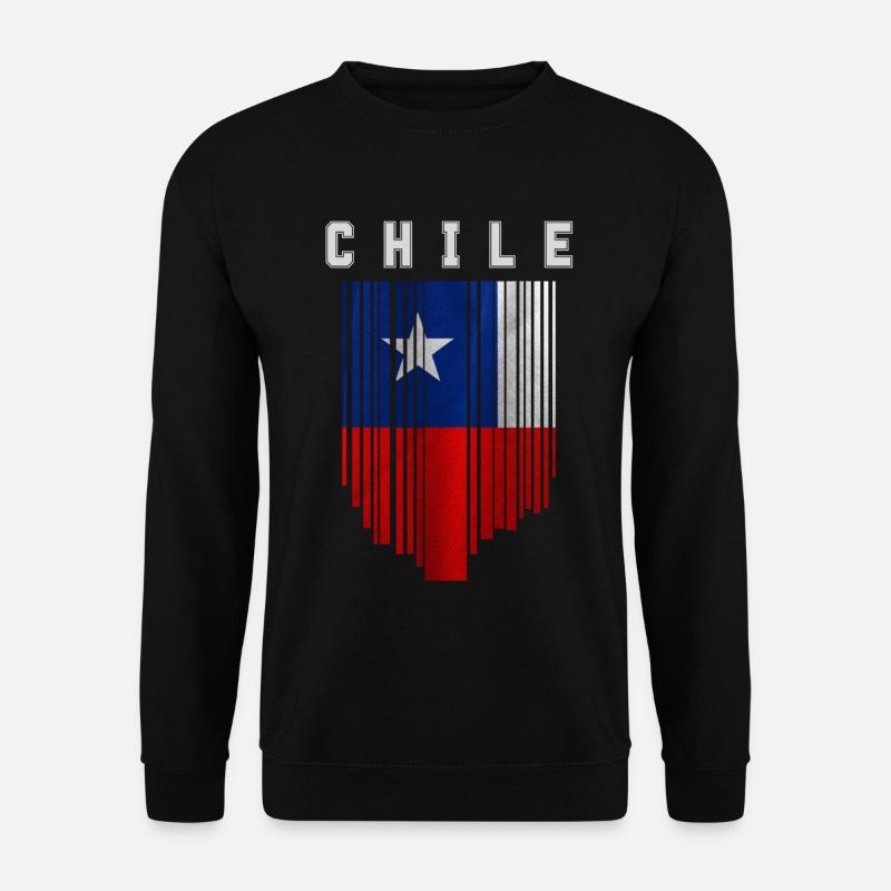 Flagge von Chile - Unisex Pullover - Schwarz