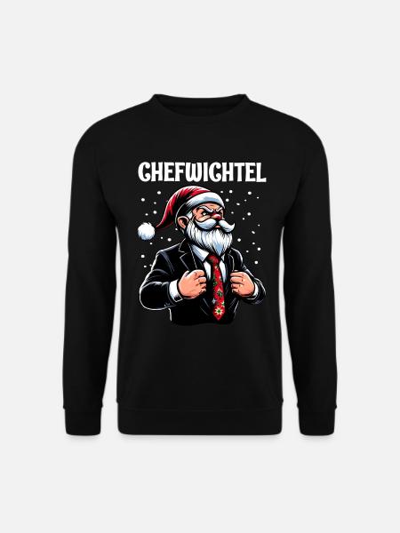 Chefwichtel Weihnachts Gnome - Unisex Pullover - Schwarz