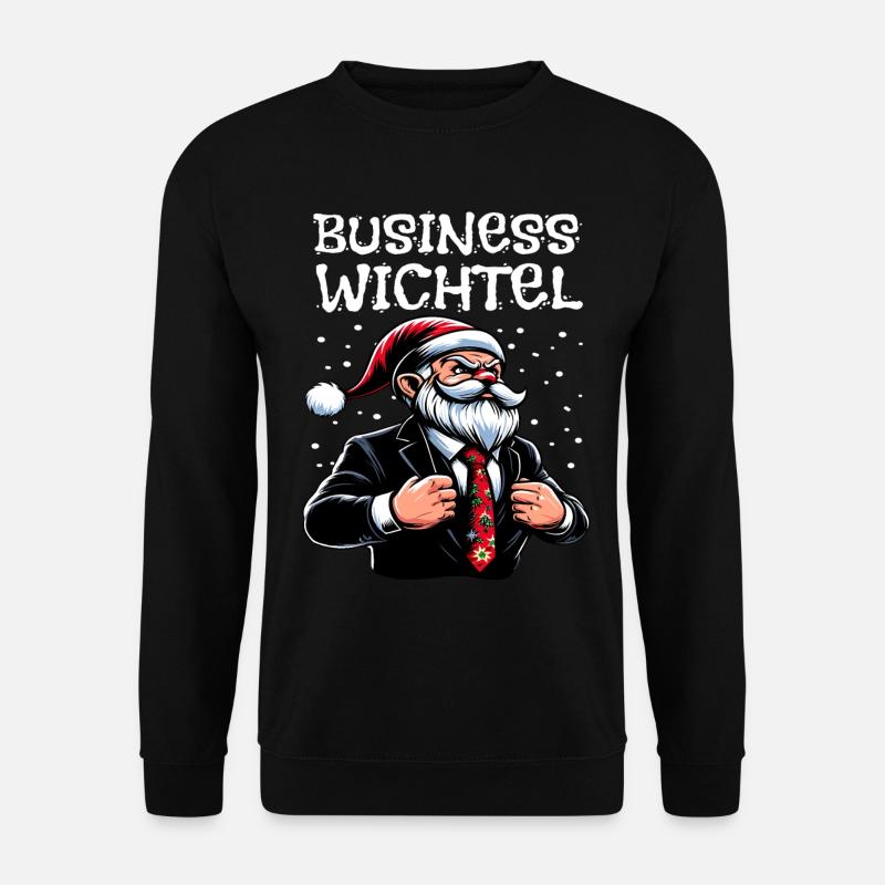 Business Gnome Christmas Gnome - Unisex Sweatshirt - black
